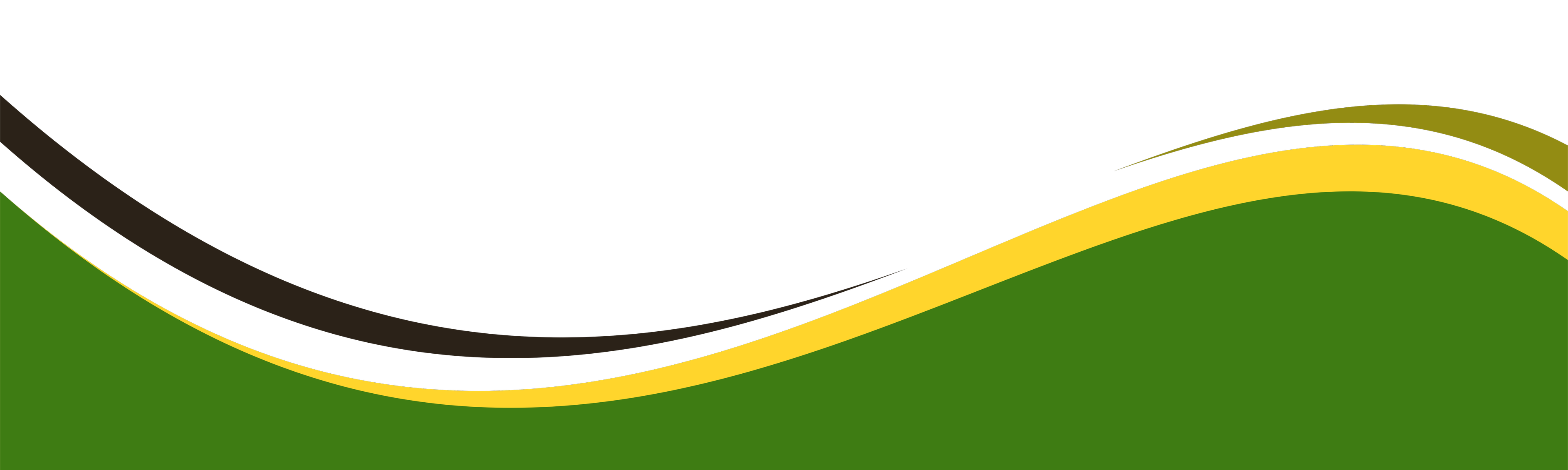 Decorative Green and Yellow Wave Separator